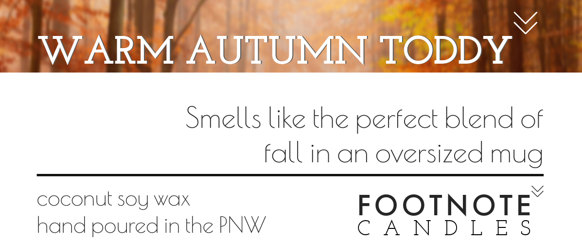WARM AUTUMN TODDY CANDLE