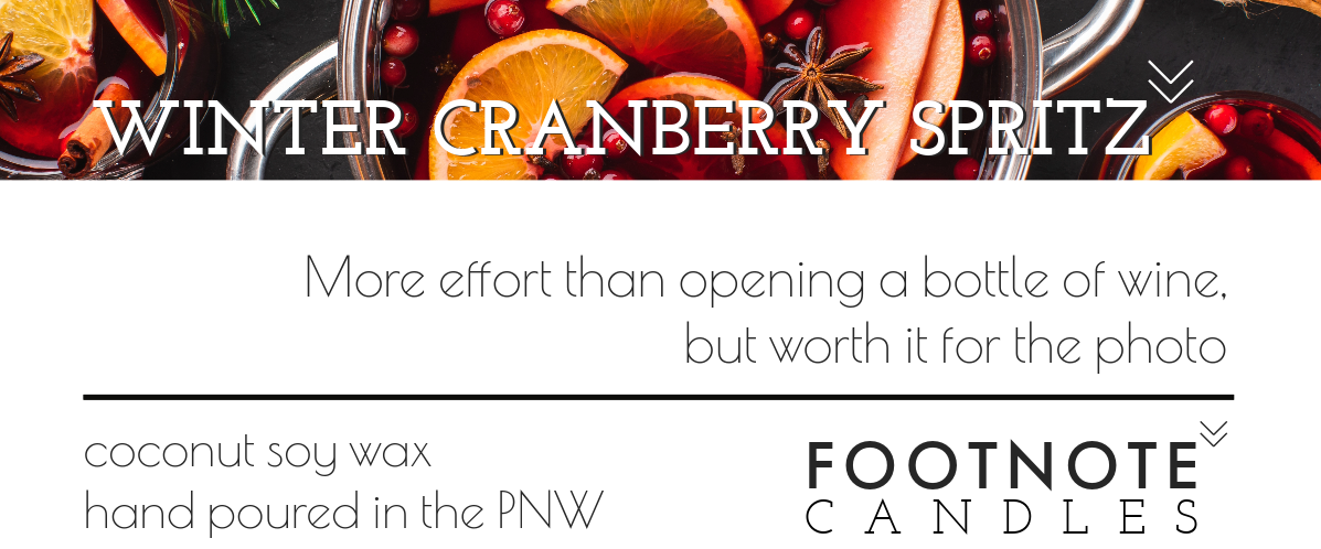 WINTER CRANBERRY SPRITZ CANDLE