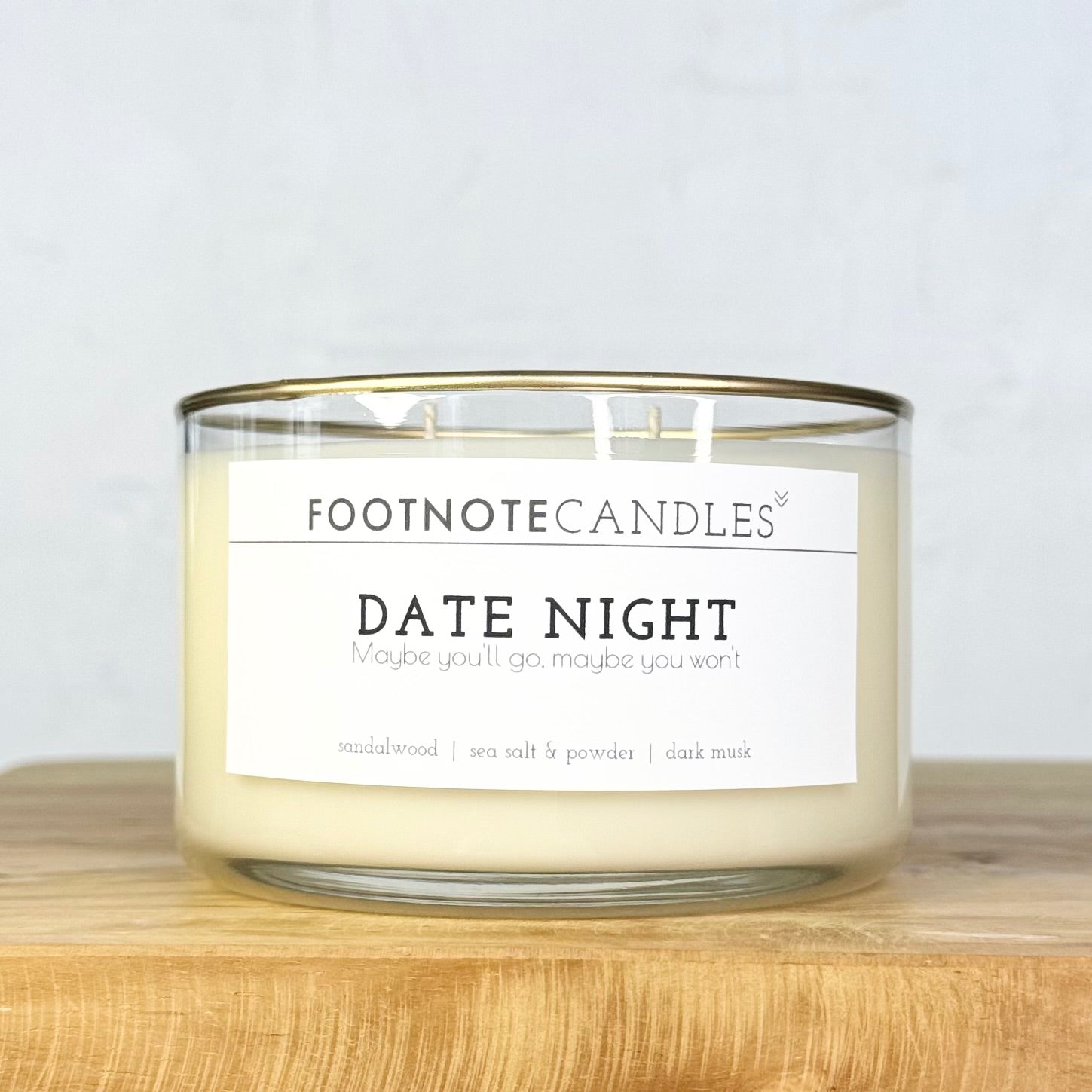 DATE NIGHT CANDLE FOOTNOTE CANDLES Footnote Candles