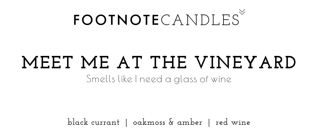 Meet Me at the Vineyard Candle Label