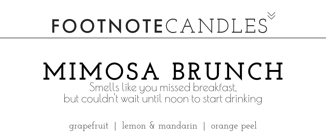 Mimosa Brunch Candle Label