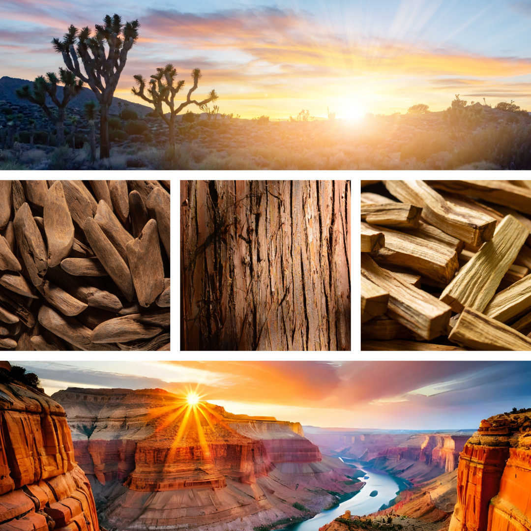 Spirutal Gangster Scent Notes. Palo Santo, Cedarwood, Sandalwood, Patchouli.