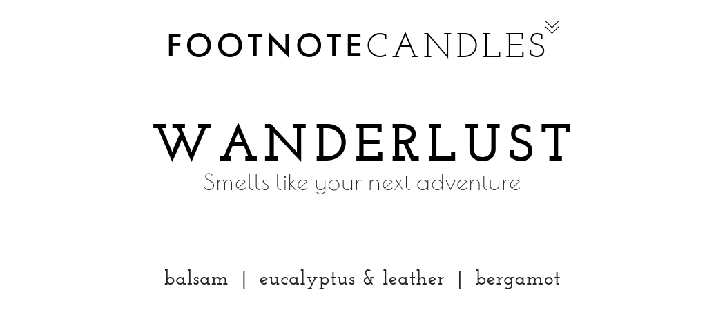 WANDERLUST CANDLE