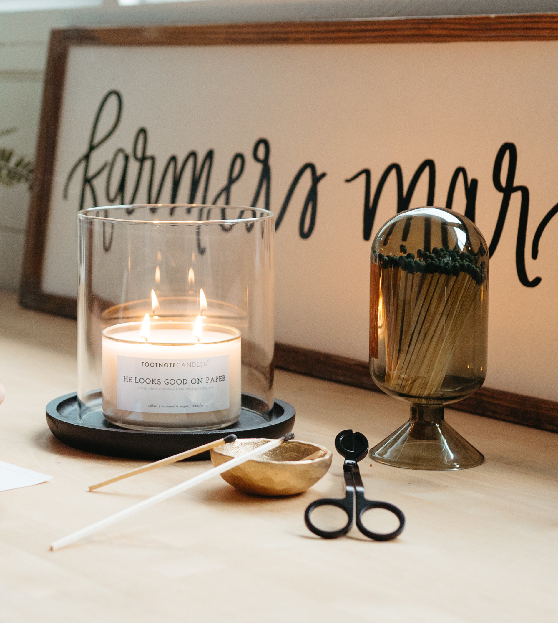 Wick Trimmer and other candle accessories from Footnote Candles