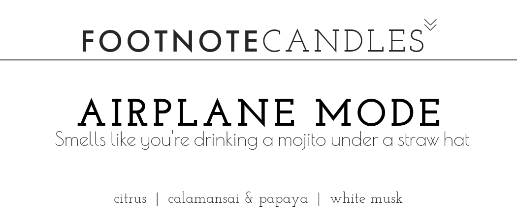 AIRPLANE MODE CANDLE