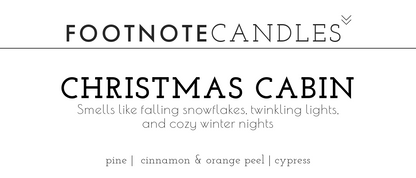 CHRISTMAS CABIN CANDLE