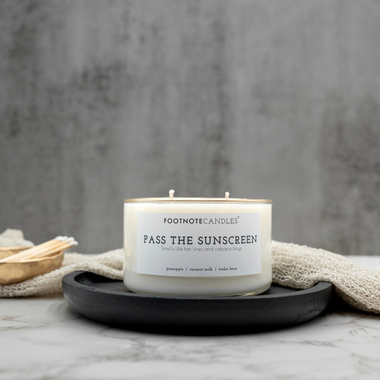 PASS THE SUNSCREEN CANDLE