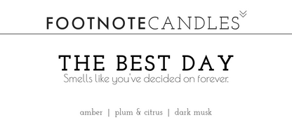 The Best Day Candle Label