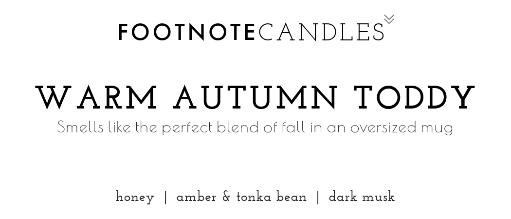 WARM AUTUMN TODDY CANDLE
