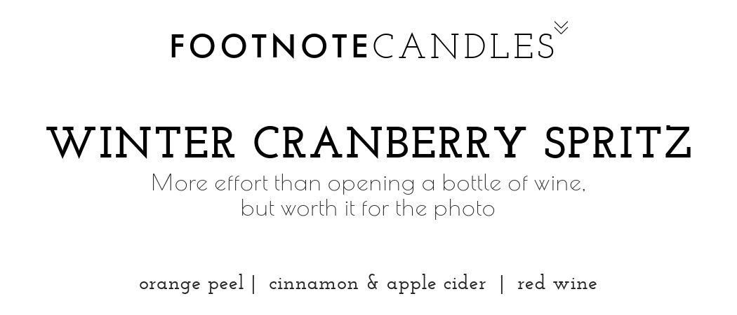 WINTER CRANBERRY SPRITZ CANDLE